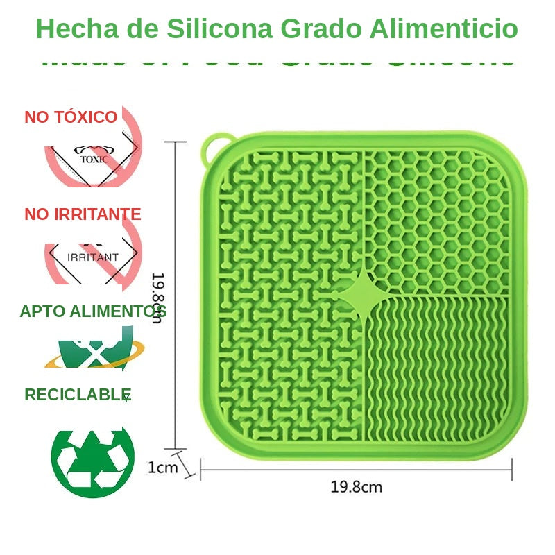 Alfombrilla de Lamer para Mascotas — Comedero Lento Antiestrés